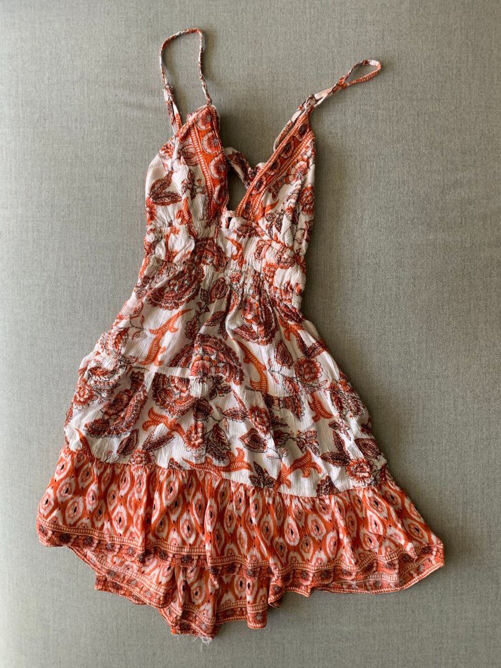 Angie Floral Tie-Back Dress